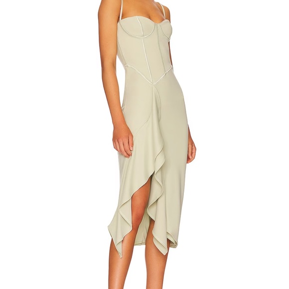 Katie May Doutzen Dress in Sage - Picture 3 of 8